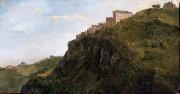 Jean-Achille Benouville Italian Hill Town oil painting reproduction